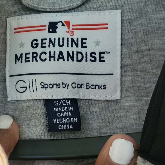 GIII Sports San Francisco Giants MLB Baseball Gray Black Jacket Mens SM Full Zip - Picture 2 of 4